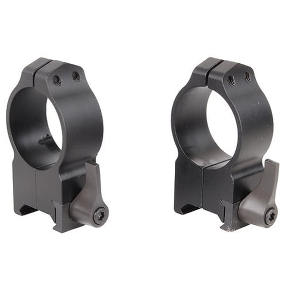 Warne Maxima QD Weaver 30mm Scope Rings Matte Black Extra-High