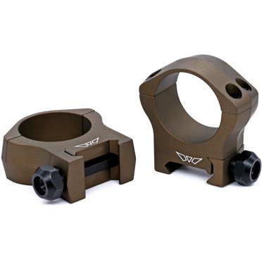 WARNE HyperLite Picatinny Rings 30mm Medium Dark Earth - Ultra Lightweight Scope Mount