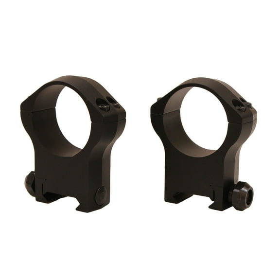 Warne 7224M Mountain Tech Ring Set 34mm Diam Ultra High 7075 T6 Aluminum Black Hardcoat Anodized