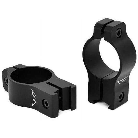Warne Vapor Rimfire 3/8" Dovetail 1" Scope Rings Matte Black High