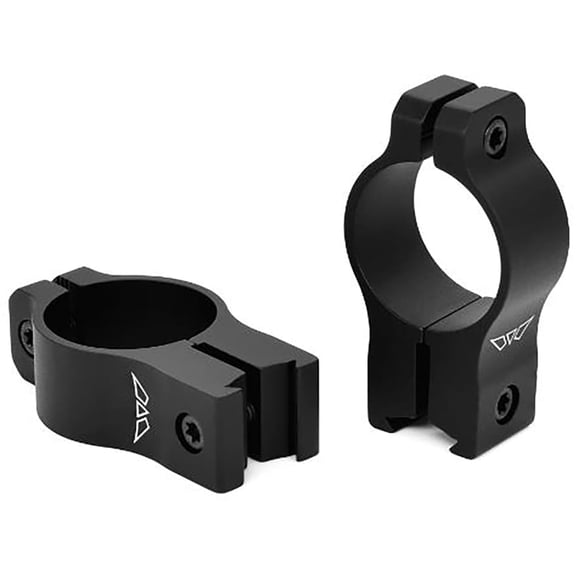 Warne Vapor Rimfire 3/8" Dovetail 1" Scope Rings Matte Black High