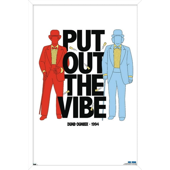 Warner 100th Anniversary: Art of 100th - Dumb and Dumber Wall Poster, 22.375" x 34" Framed