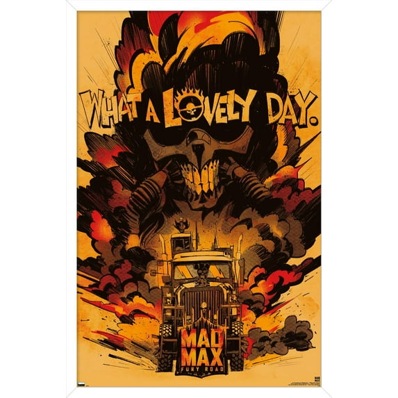 Warner 100th Anniversary: Art of 100th - Mad Max Day Wall Poster, 14.725" x 22.375" Framed