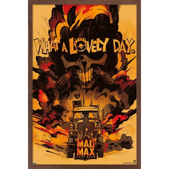 Warner 100th Anniversary: Art of 100th - Mad Max Day Wall Poster, 22.375" x 34" Framed