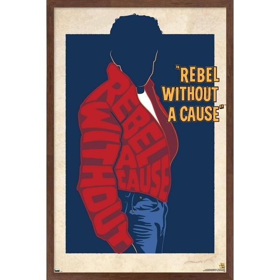 Warner 100th Anniversary: Art of 100th - Rebel Without A Cause Wall Poster, 14.725" x 22.375" Framed