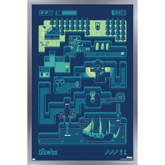 Warner 100th Anniversary: Art of 100th - The Goonies Wall Poster, 14.725" x 22.375" Framed