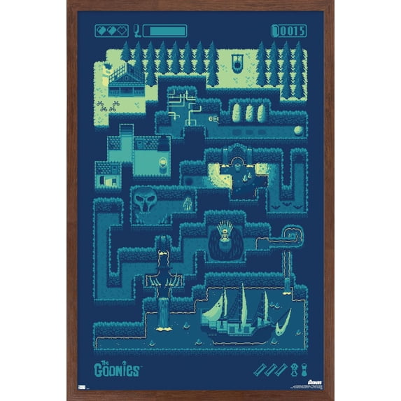 Warner 100th Anniversary: Art of 100th - The Goonies Wall Poster, 22.375" x 34" Framed