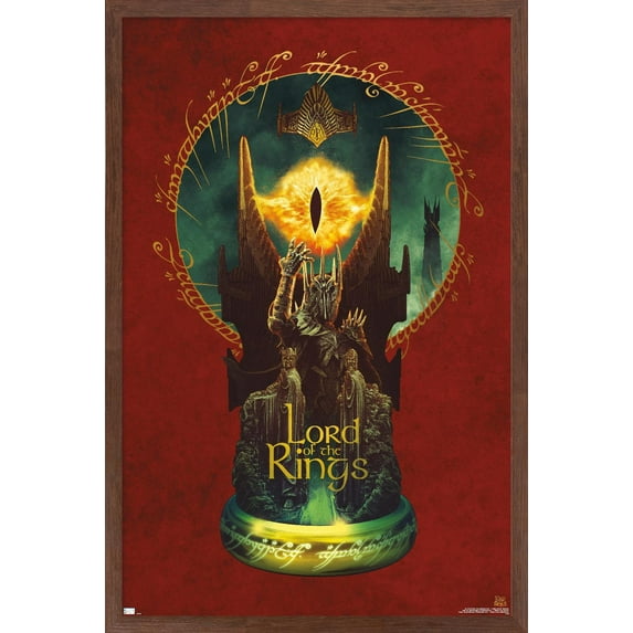 Warner 100th Anniversary: Art of 100th - The Lord of The Rings Wall Poster, 14.725" x 22.375" Framed