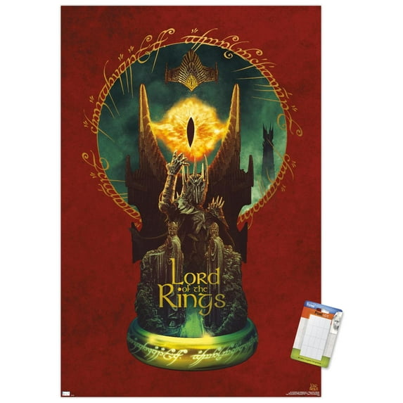 Warner 100th Anniversary: Art of 100th - The Lord of The Rings Wall Poster, 14.725" x 22.375"