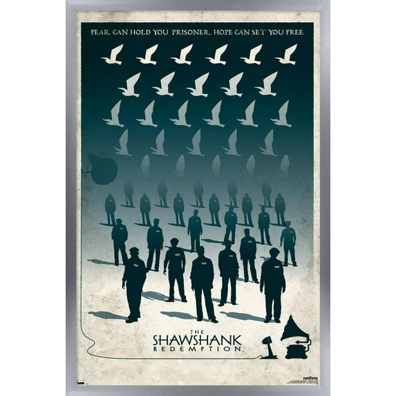 Warner 100th Anniversary: Art of 100th - The Shawshank Redemption Wall Poster, 14.725" x 22.375" Framed