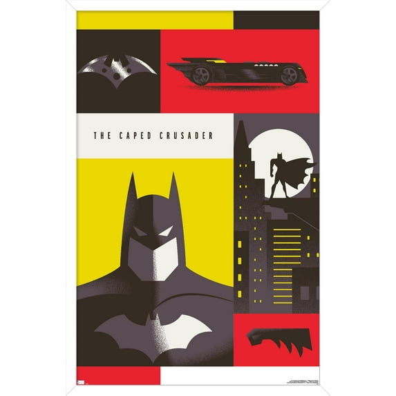Warner 100th Anniversary - Batman Wall Poster, 14.725" x 22.375" Framed