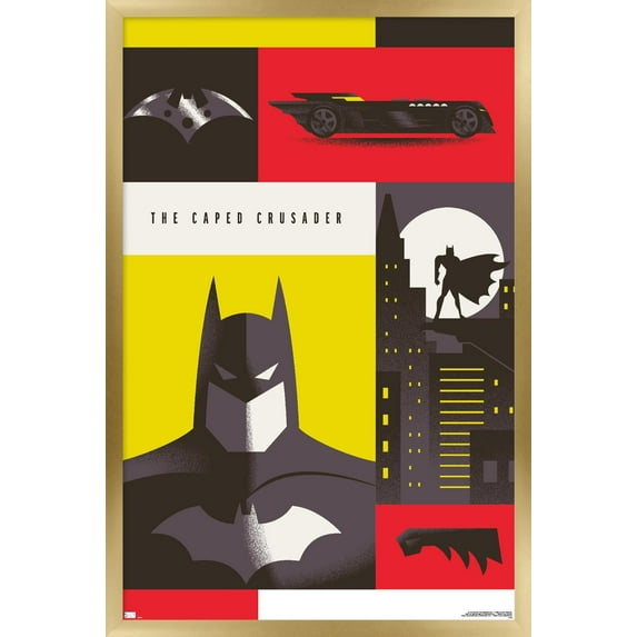 Warner 100th Anniversary - Batman Wall Poster, 22.375" x 34" Framed