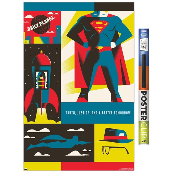 Warner 100th Anniversary - Superman Wall Poster, 22.375" x 34"