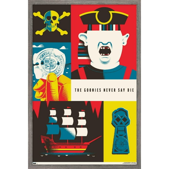 Warner 100th Anniversary - The Goonies Wall Poster, 22.375" x 34" Framed