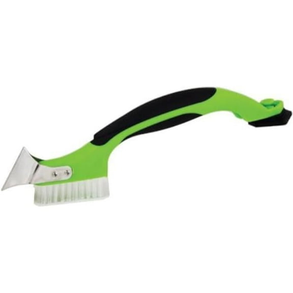 Warner 11159 3-in-1 Caulk Tool for Easy Removal & Application, Scraper, Brush & Applicator, Green