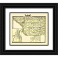 thumbnail image 1 of Warner 13x12 Black Ornate Wood Framed with Double Matting Museum Art Print Titled - Jo Daviess Illinois Landowner - Warner 1870, 1 of 4