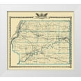 thumbnail image 1 of Warner 13x12 White Modern Wood Framed Museum Art Print Titled - Whiteside Illinois Landowner - Warner 1876, 1 of 4