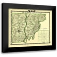 thumbnail image 1 of Warner 17x15 Black Modern Framed Museum Art Print Titled - Edwards Wabash Illinois Landowner - Warner 1870, 1 of 5