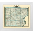 thumbnail image 1 of Warner 17x15 White Modern Wood Framed Museum Art Print Titled - Clark Illinois Landowner - Warner 1870, 1 of 4