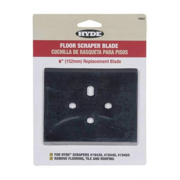 Warner 19452 6 in. Floor Scrapper Blade Silver