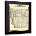 thumbnail image 1 of Warner 20x24 Black Modern Framed Museum Art Print Titled - Adams Illinois Landowner - Warner 1870, 1 of 5