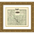 thumbnail image 1 of Warner 23x20 Gold Ornate Wood Framed with Double Matting Museum Art Print Titled - Kankakee Illinois Landowner - Warner 1876, 1 of 4