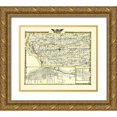 thumbnail image 1 of Warner 23x20 Gold Ornate Wood Framed with Double Matting Museum Art Print Titled - Mercer Illinois Landowner - Warner 1870, 1 of 4