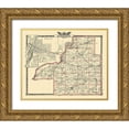 thumbnail image 1 of Warner 24x20 Gold Ornate Wood Framed with Double Matting Museum Art Print Titled - Tazewell Illinois Landowner - Warner 1876, 1 of 4
