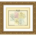 thumbnail image 1 of Warner 29x26 Gold Ornate Wood Framed with Double Matting Museum Art Print Titled - Belleville Illinois - Warner 1876, 1 of 4