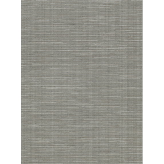 Warner Bay Ridge Dark Grey Faux Grasscloth Wallpaper