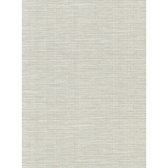 Warner Bay Ridge Light Grey Faux Grasscloth Wallpaper