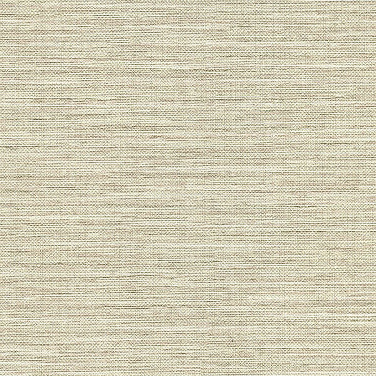 Neutral Taupe Faux Grasscloth Vinyl Wallpaper