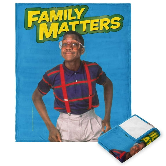 Warner Bros 100 Here's Urkel Kids Silk Touch Throw Blanket