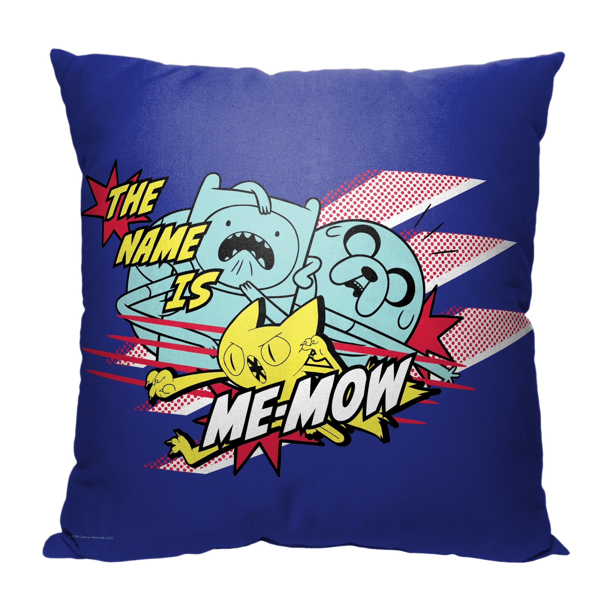 Warner Bros Adventure Time The Names Memeow Kids Printed Throw Pillow, 18 x  18 inches