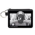 thumbnail image 1 of Warner Bros. Animation Wallet, Coin Purse, Toonami Robot Tom Sketch Pose Black Grays, Canvas, 1 of 1