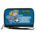 thumbnail image 1 of Warner Bros. Animation Wallet, Zip Around, Dexters Laboratory No Place For the Likes of You Pose Blues, Vegan Leather, 1 of 1
