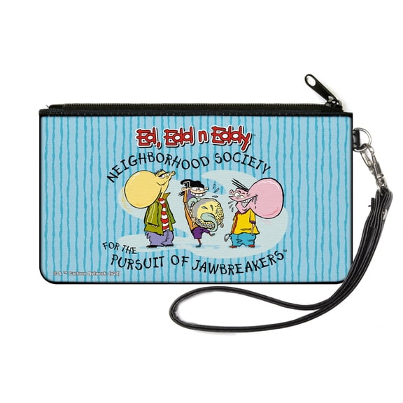 Warner Bros. Animation Wallet, Zip Pouch, Ed Edd N Eddy Jawbreakers Pose and Title Logo Blues, Canvas