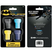 Warner Bros. Batman Multicolor Plastic Self-Inking Stamper Party Favors, 4 Pieces
