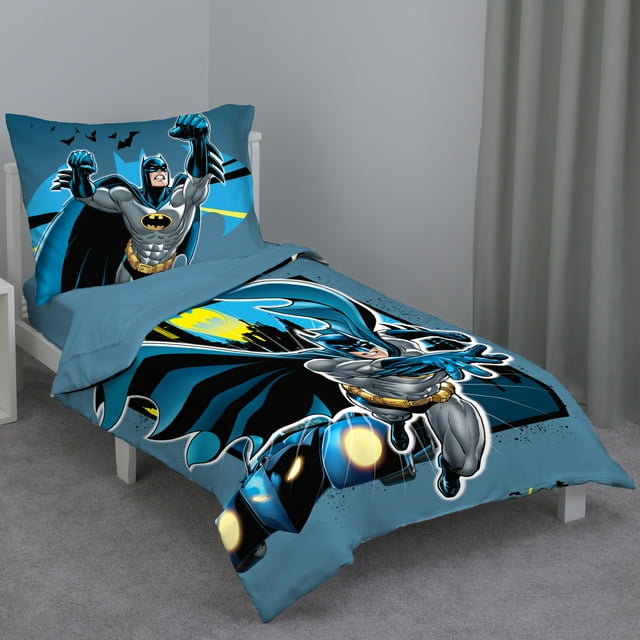 Warner Bros. Batman Toddler 4 Piece Bedding Set