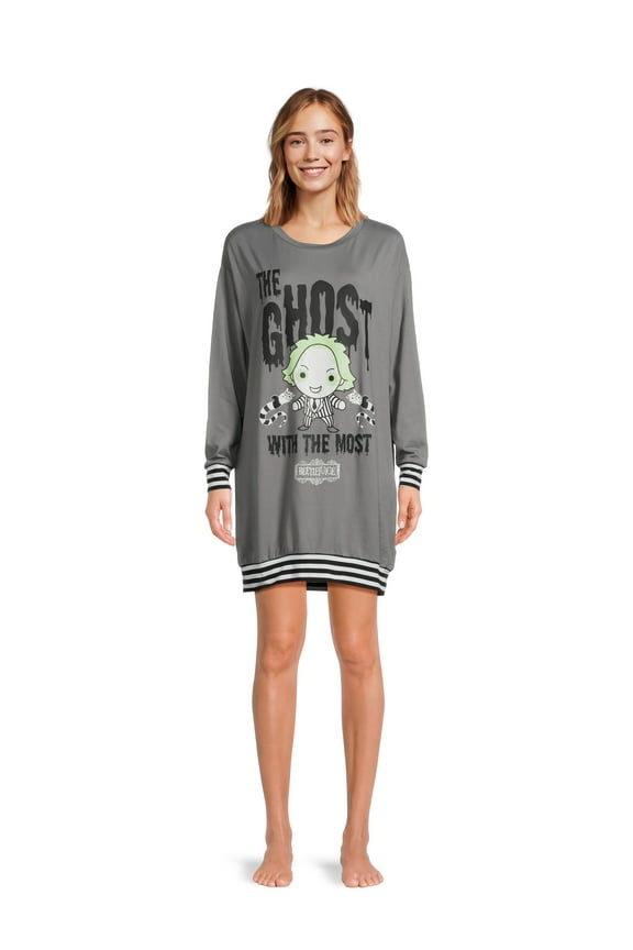 Beetlejuice Women's Sleepshirt, Sizes XS-3X