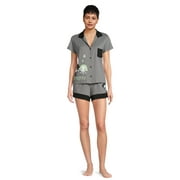 WARNER BROS. Warner Bros Beetlejuice Women's Top and Shorts Pajama Set, 2-Piece, Sizes XS-3X