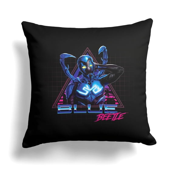 Warner Bros Blue Beetle Super Future Kids Printed Throw Pillow, 18 x 18 inches