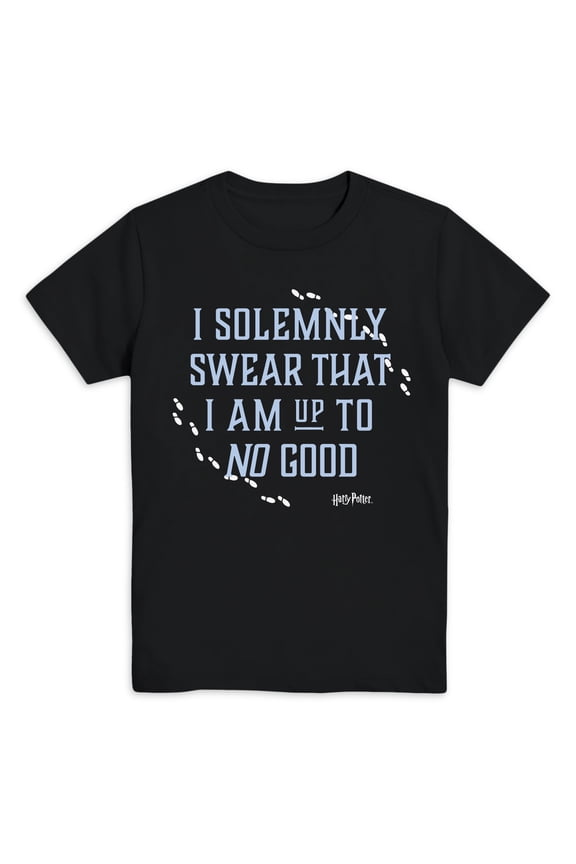 Warner Bros. Boys Harry Potter I Solemnly Swear, Crew Neck, Short Sleeve, Graphic T-Shirt, Sizes 4-18