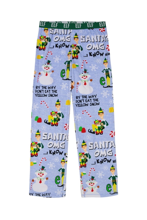 Warner Bros. Buddy the Elf Women's Holiday Velour Sleep Pant, 2X