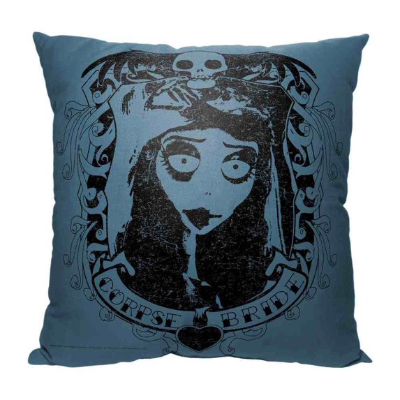Warner Bros Corpse Bride Grunge Bride Kids Printed Throw Pillow