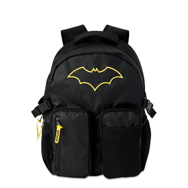Warner Bros. DC Batman Kids Boys' Black Utility Backpack
