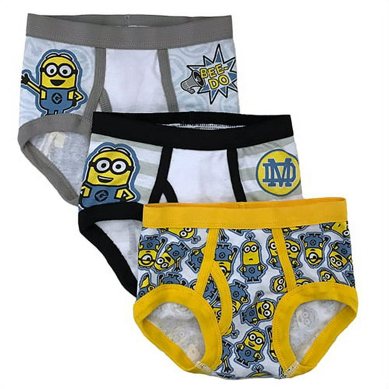 Warner Bros. Despicable Me Bob the Minion; Kevin the Minion; Stuart the  Minion; Minions, Boys Underwear, 3 Pack Briefs (Toddlers)
