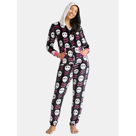 Warner Bros Friday the 13th Women's Jason Graphic Union Suit, Sizes XS-3X