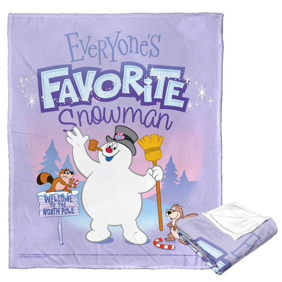 Warner Bros Frosty The Snowman Everyones Favorite Snowman Kids Silk Touch Throw Blanket