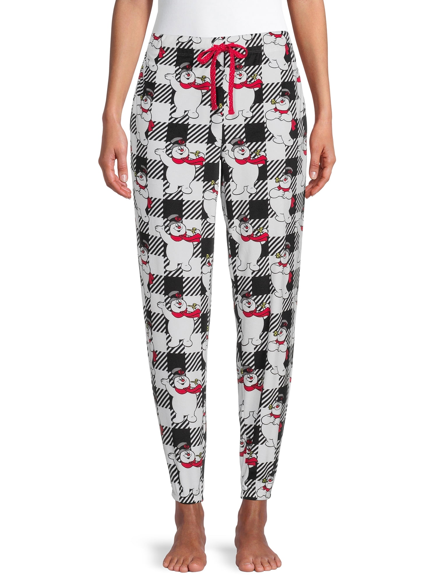 Warner Bros. Frosty The Snowman Women s and Women s Plus License Plush Pant Vivid White size L Walmart
